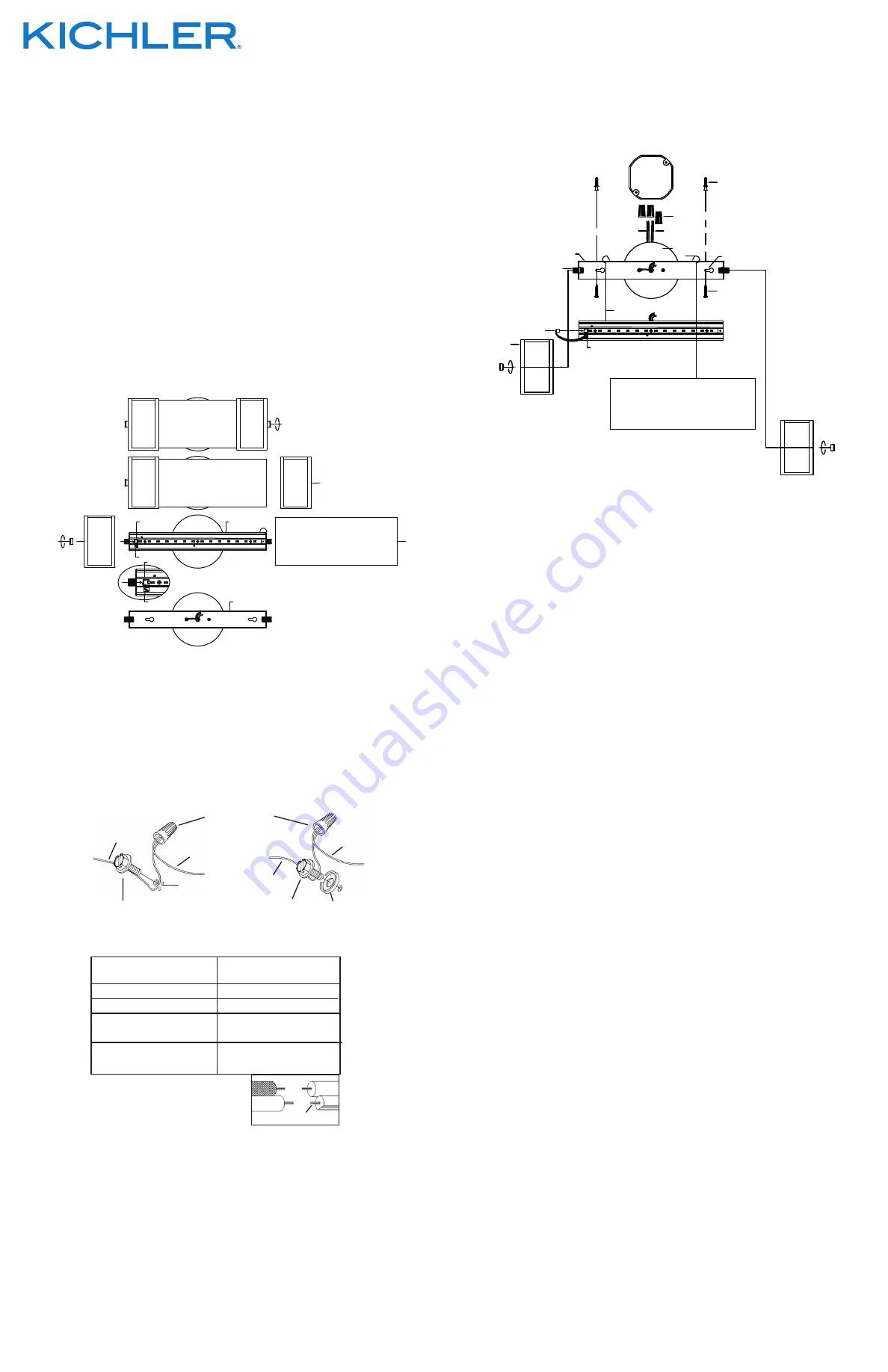 Kichler Lighting 11141LED Installation Instructions Download Page 1