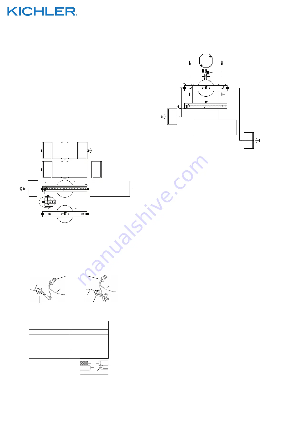 Kichler Lighting 11141LED Installation Instructions Download Page 2