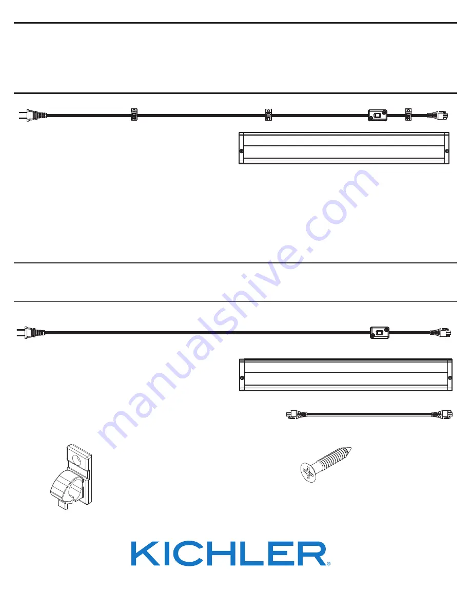 Kichler Lighting 12391WH30 Installation Instructions Download Page 1