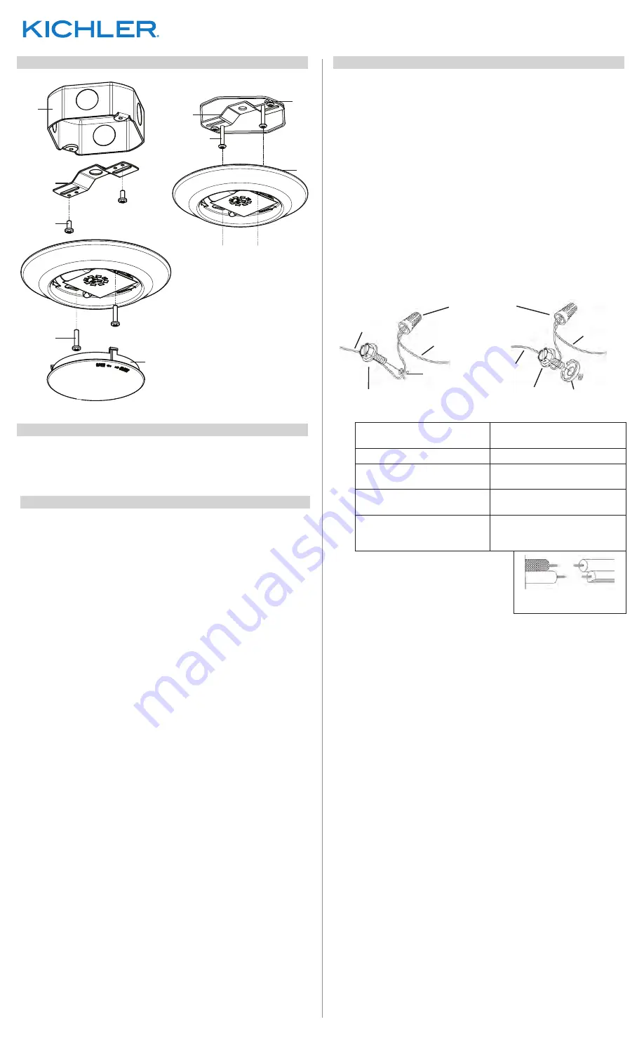 Kichler Lighting 2700K Quick Start Manual Download Page 1