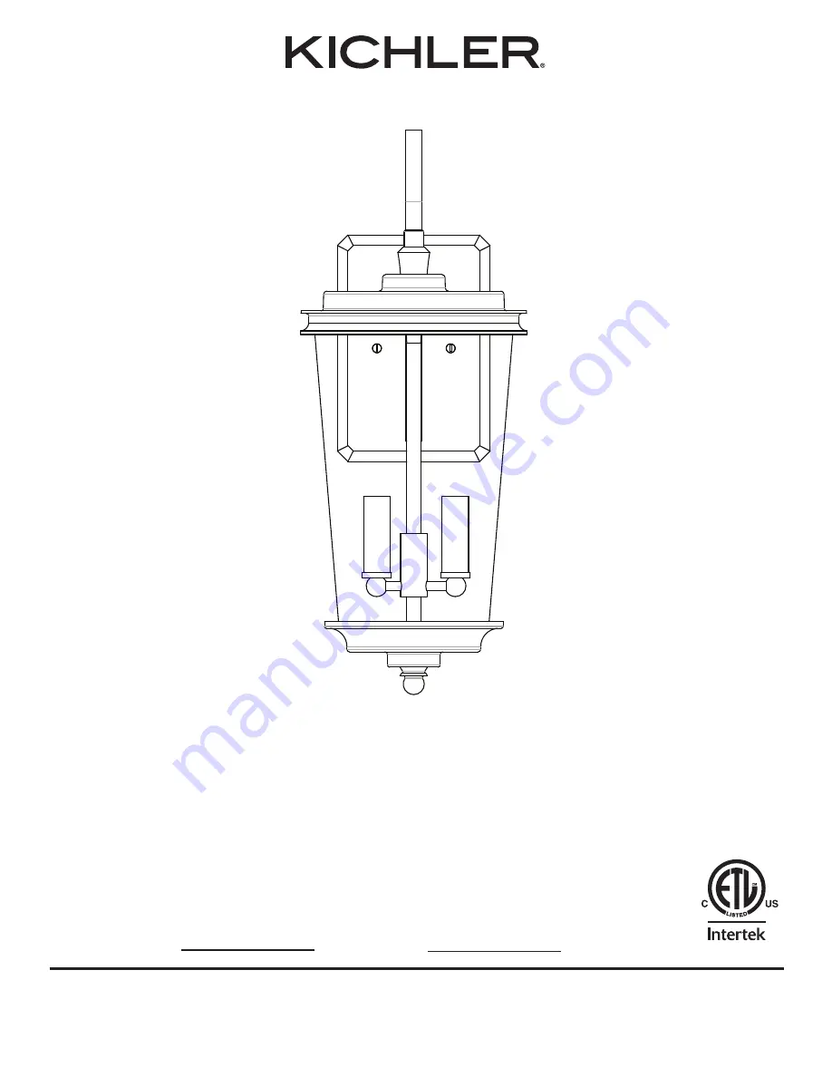 Kichler Lighting 39543 Assembly Instructions Manual Download Page 8