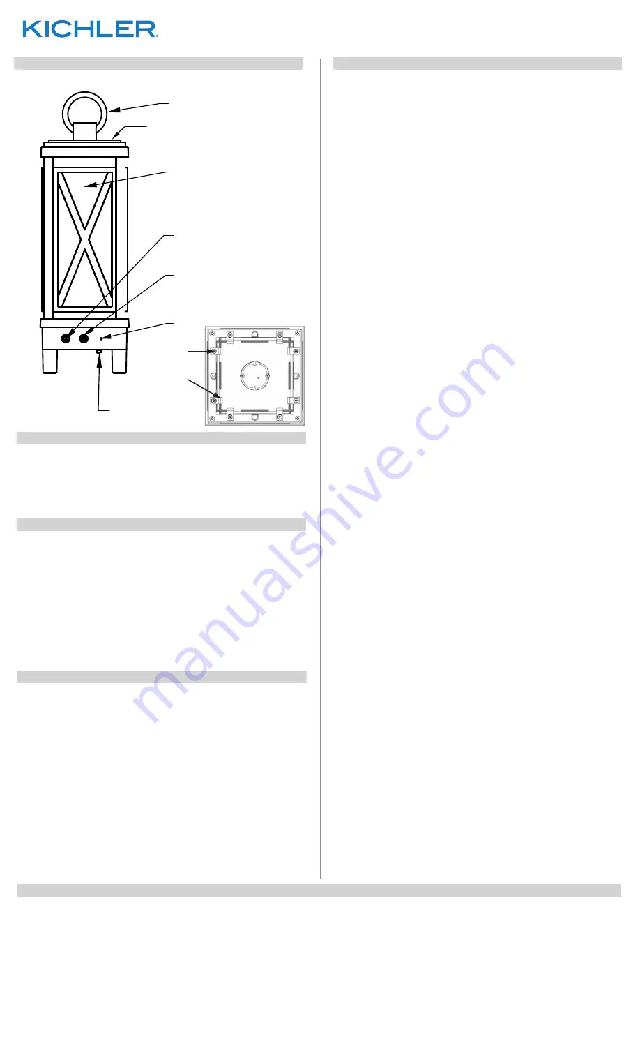 Kichler Lighting Montego 49679WHRLED Manual Download Page 2