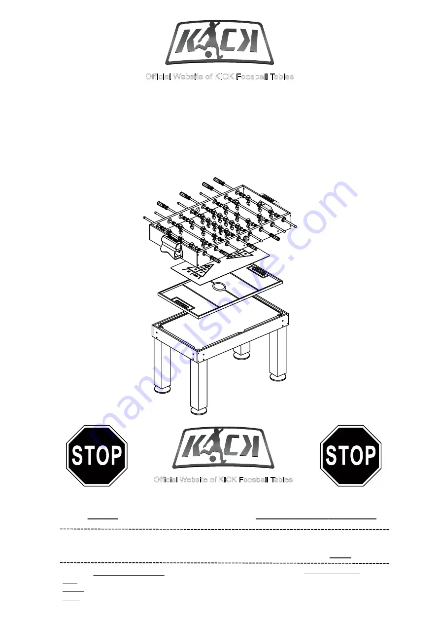 KICK Pentacle Black Assembly Instructions Manual Download Page 1