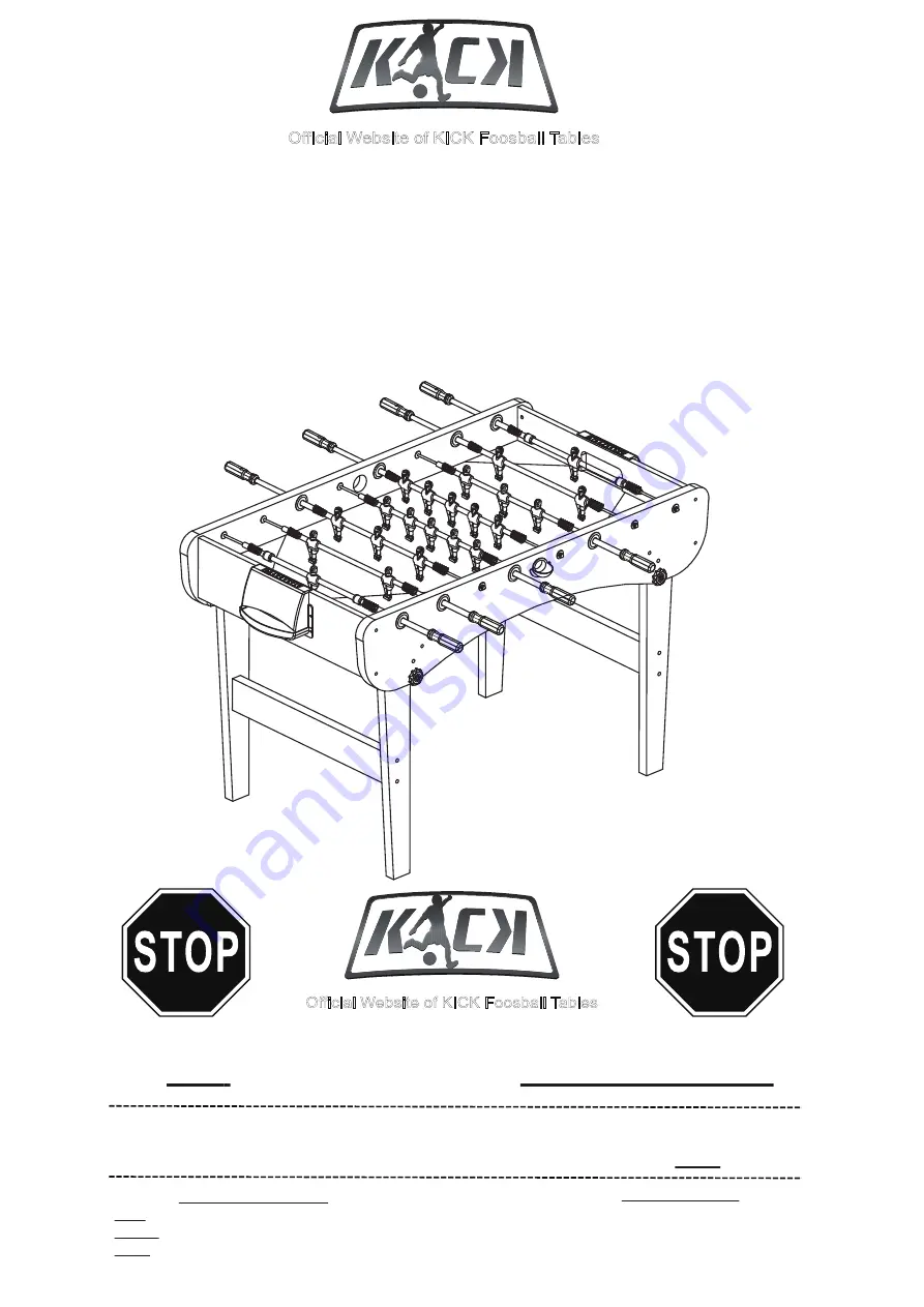 KICK Phoenix Black Assembly Instructions Manual Download Page 1