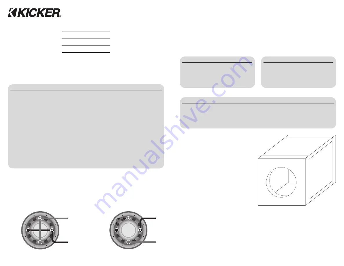 Kicker 10CVX102 Скачать руководство пользователя страница 4