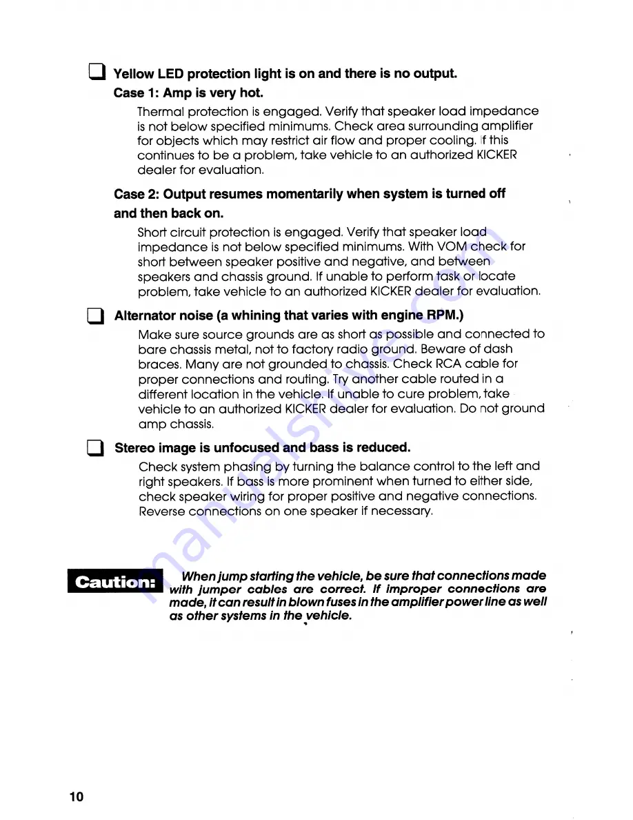 Kicker 160ss Owner'S Manual Download Page 10