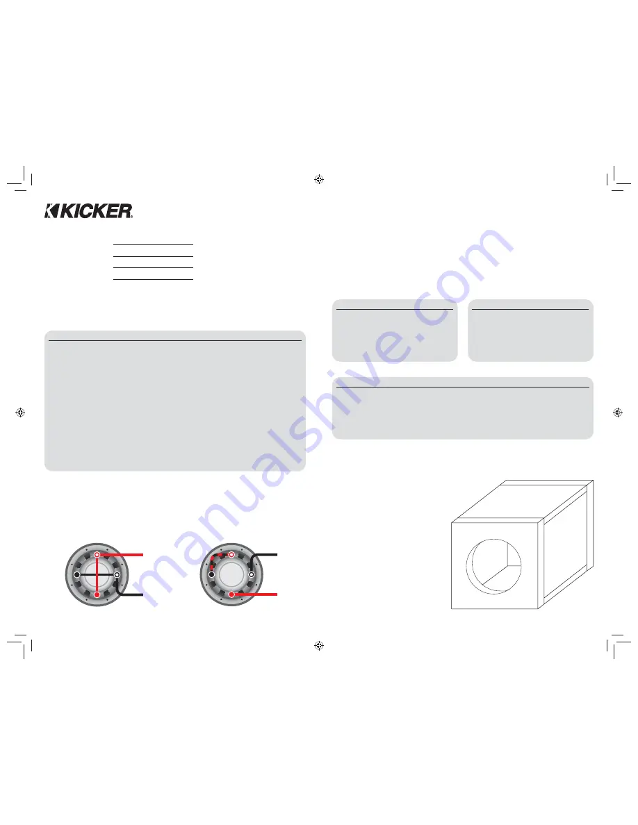 Kicker COMPVR10 Owner'S Manual Download Page 2