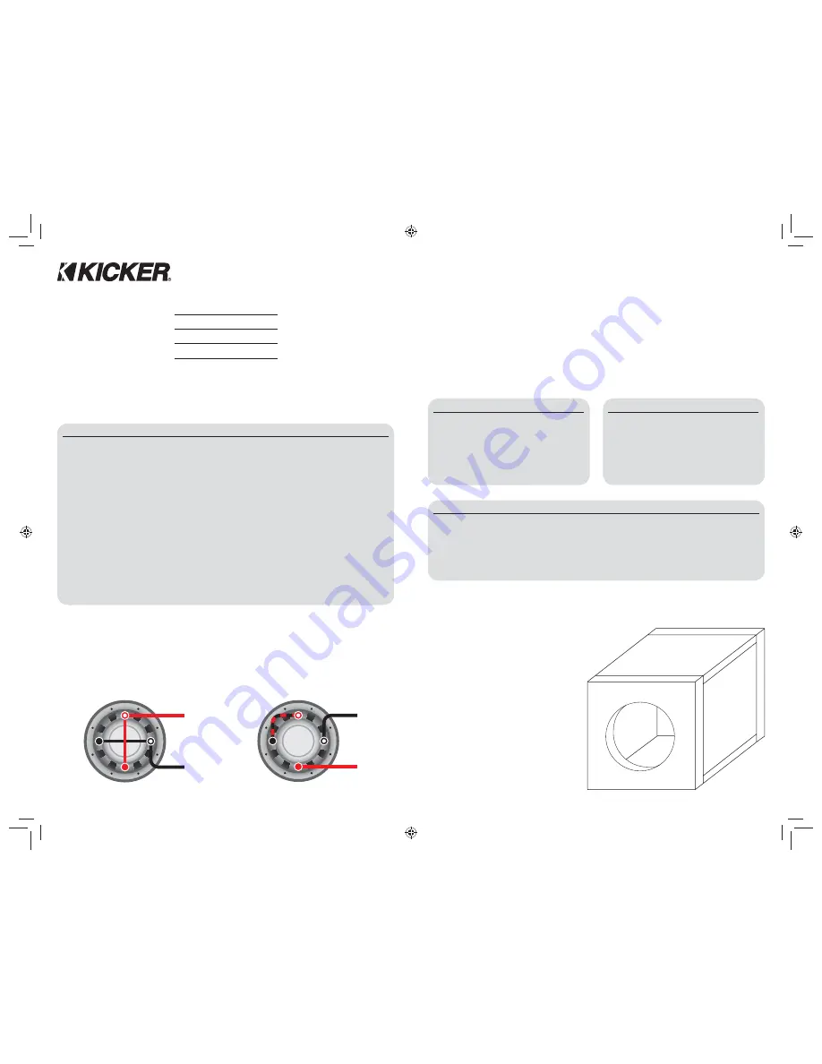 Kicker COMPVR10 Owner'S Manual Download Page 6