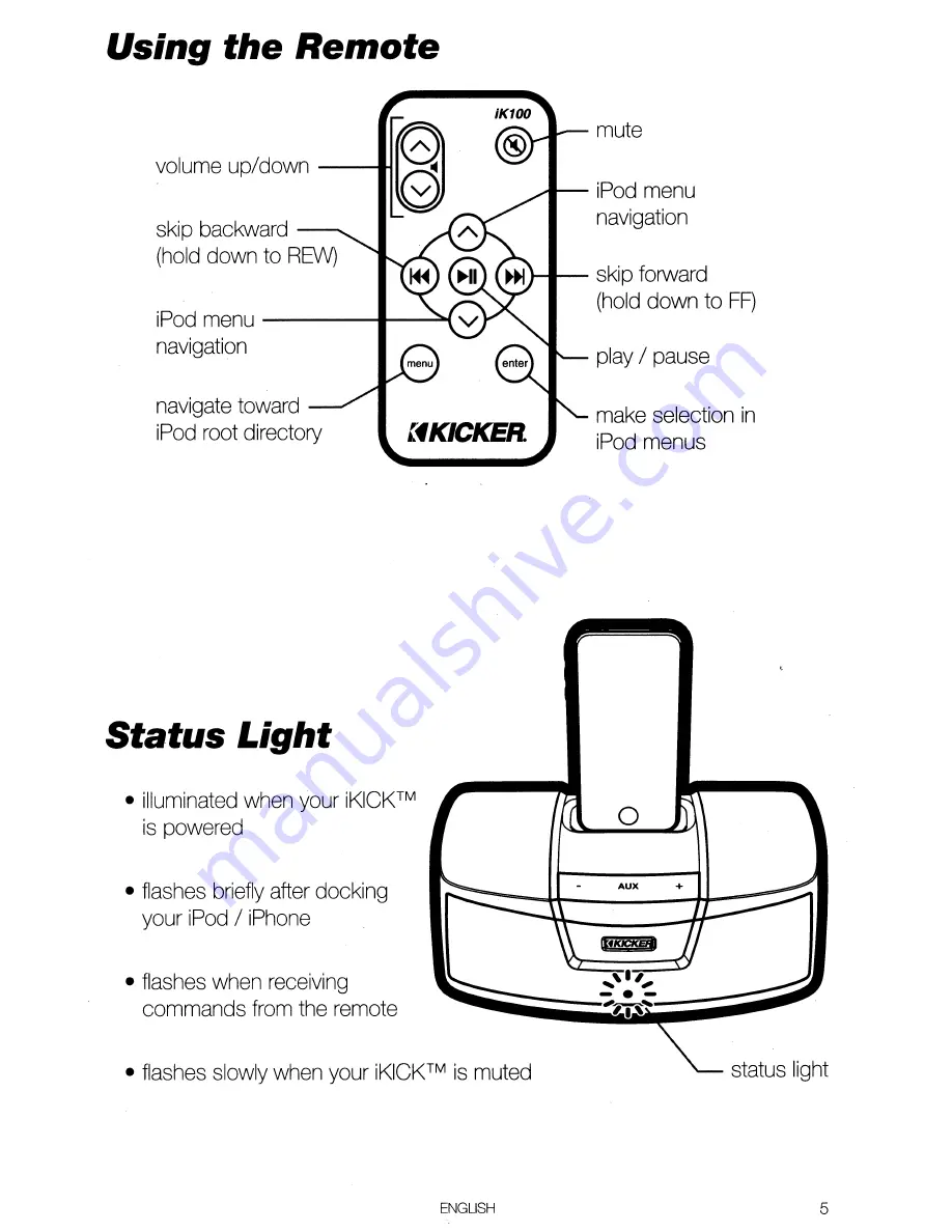Kicker IKICK IK100 Скачать руководство пользователя страница 5