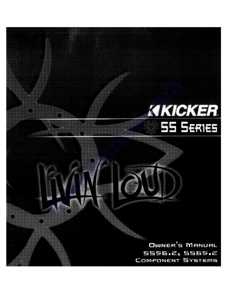 Kicker SS56.2 Owner'S Manual Download Page 1