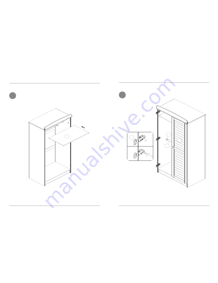 Kiddicare Jessica wardrobe Assembling Manual Download Page 6