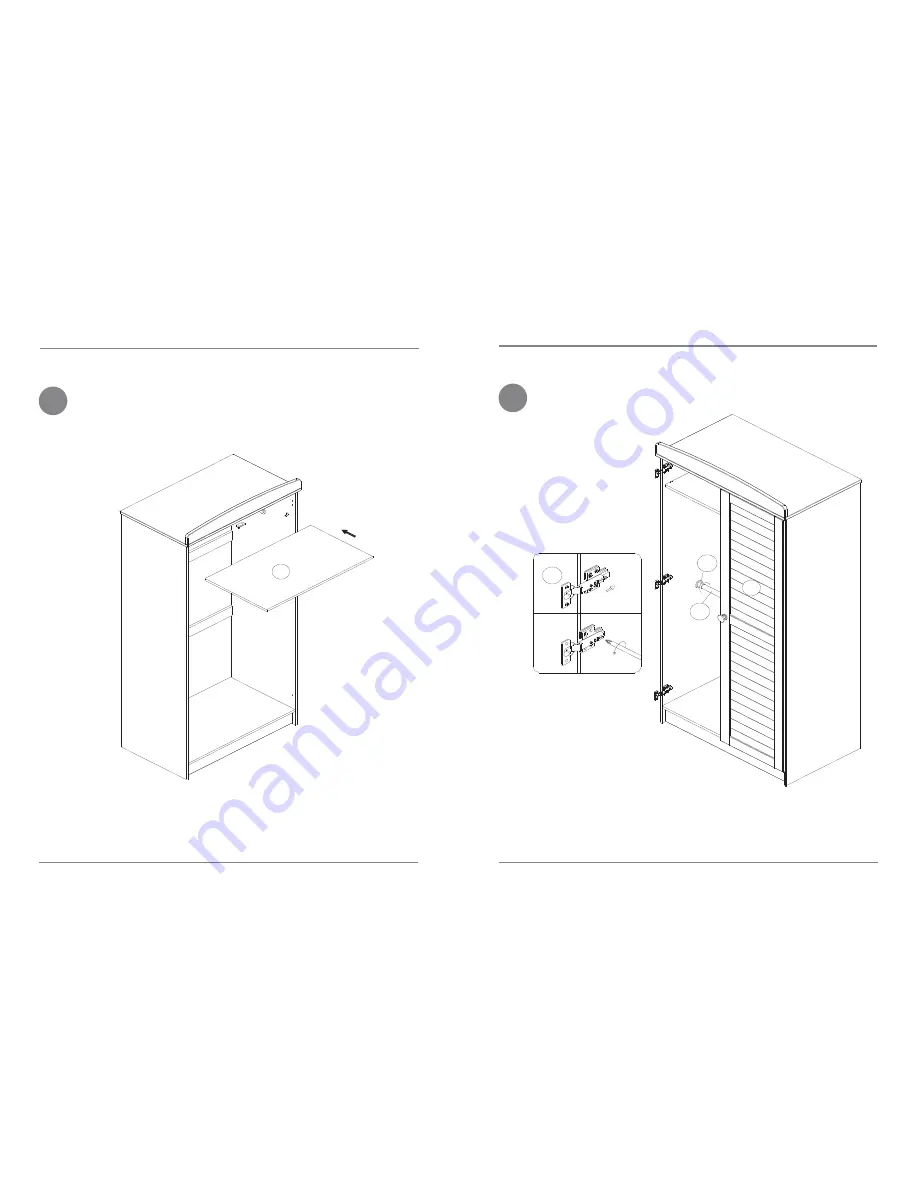 Kiddicare Jessica wardrobe Assembly Instructions Manual Download Page 6