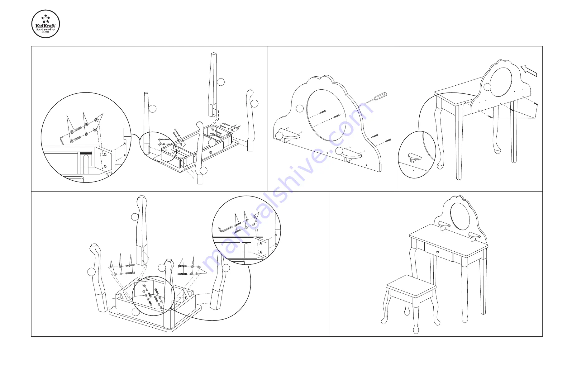 KidKraft 13023A Assembly Instructions Download Page 2