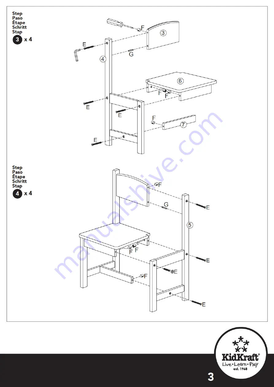 KidKraft 21421B Assembly Instructions Manual Download Page 7