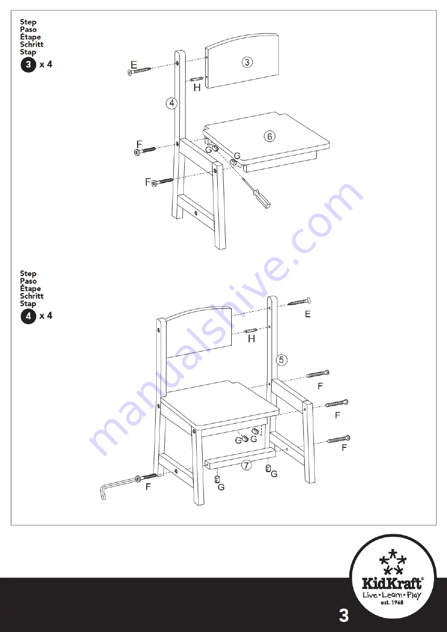 KidKraft 21421B Assembly Instructions Manual Download Page 12