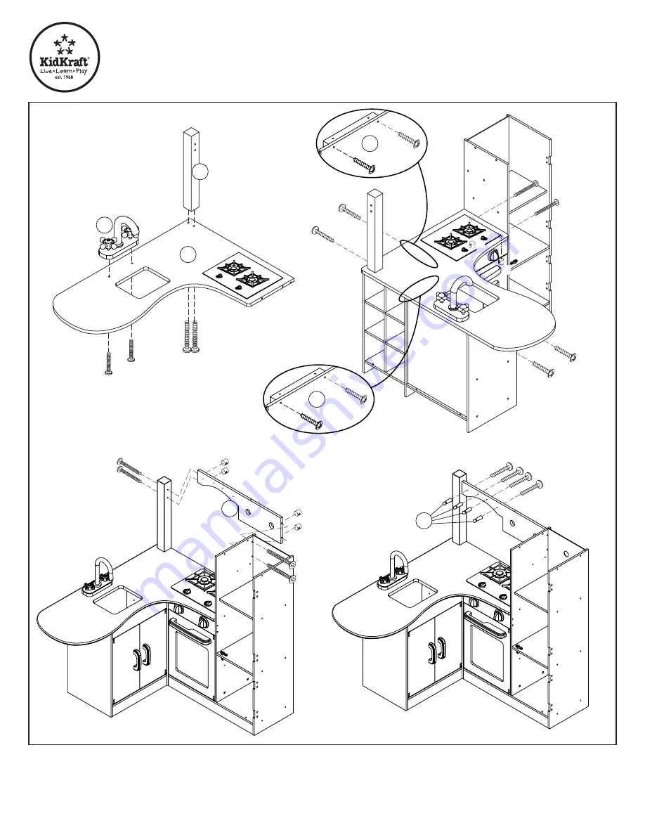 KidKraft 53273 Assembly Instructions Manual Download Page 12