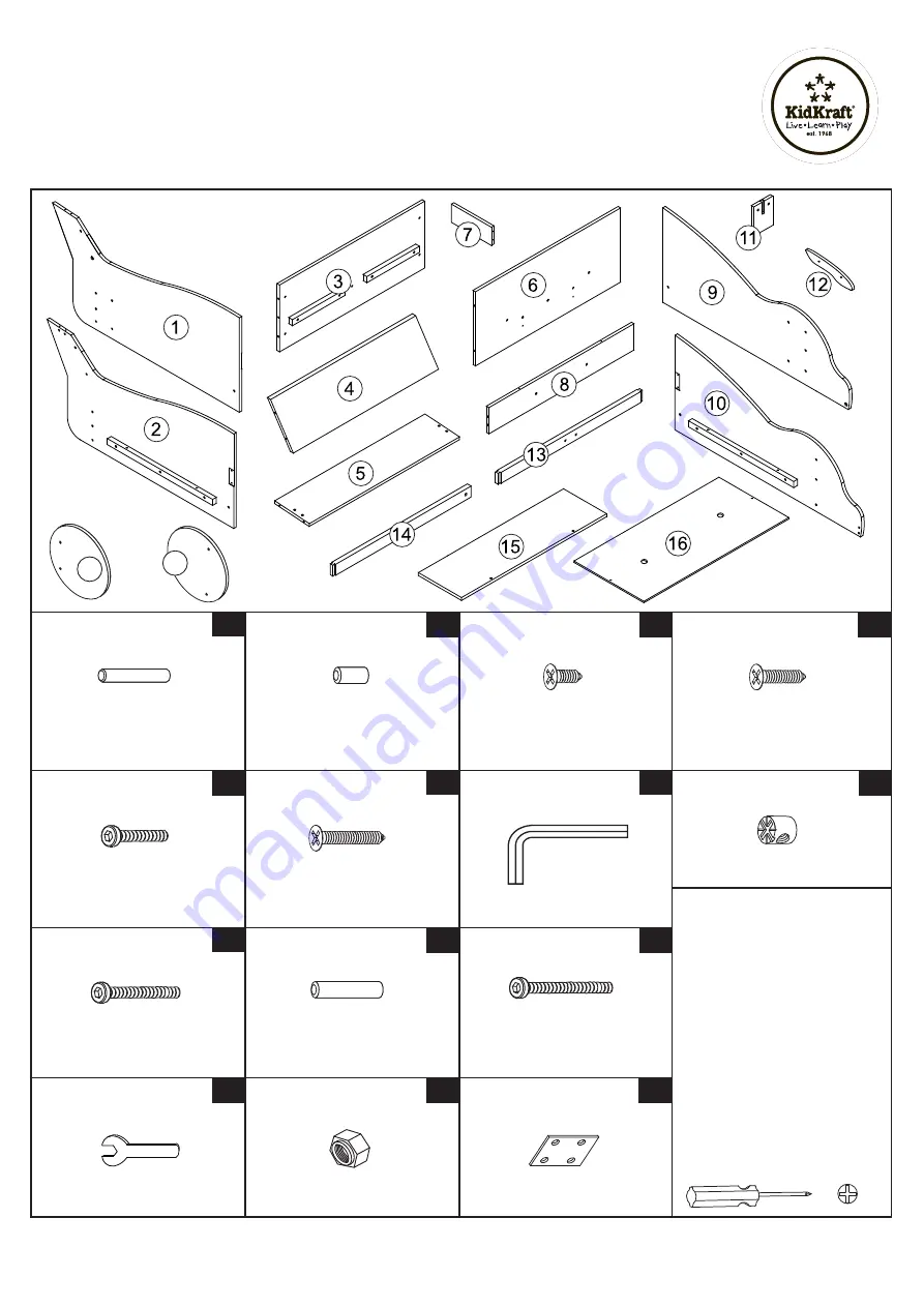 KidKraft 76038 Assembly Instructions Manual Download Page 5