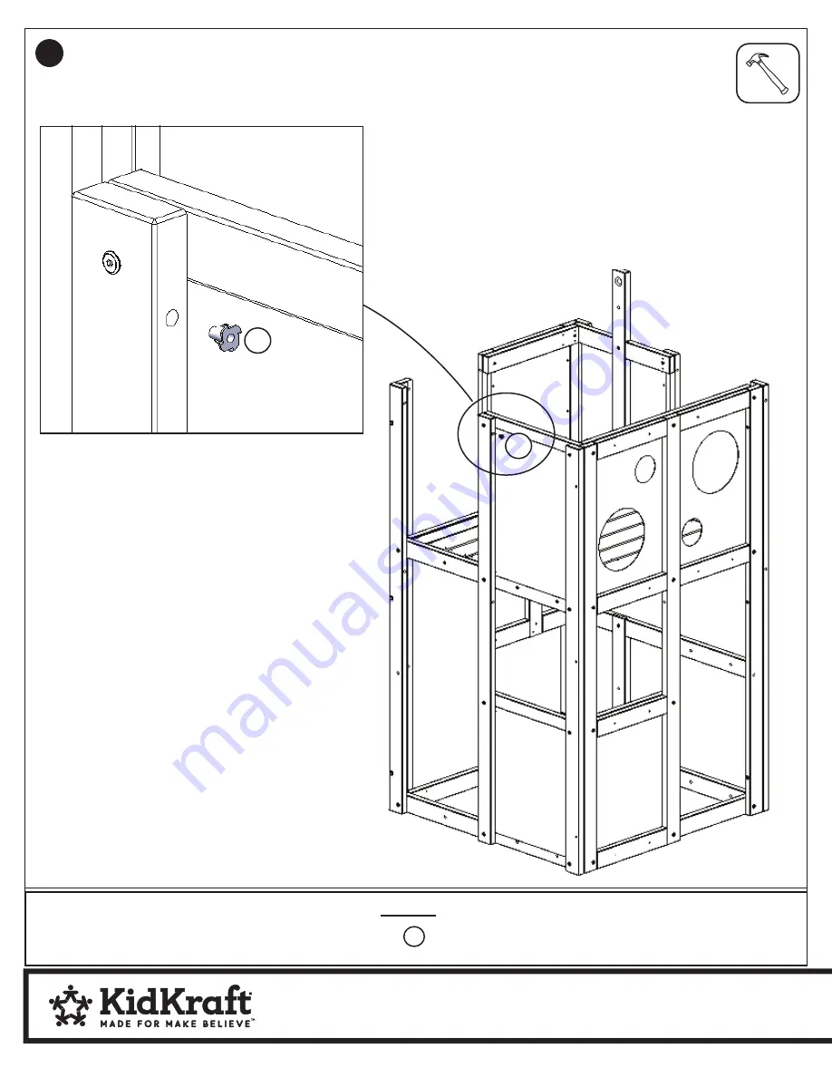 KidKraft BILT COMMAND BASE BATTLE FORT Installation And Operating Instructions Manual Download Page 48