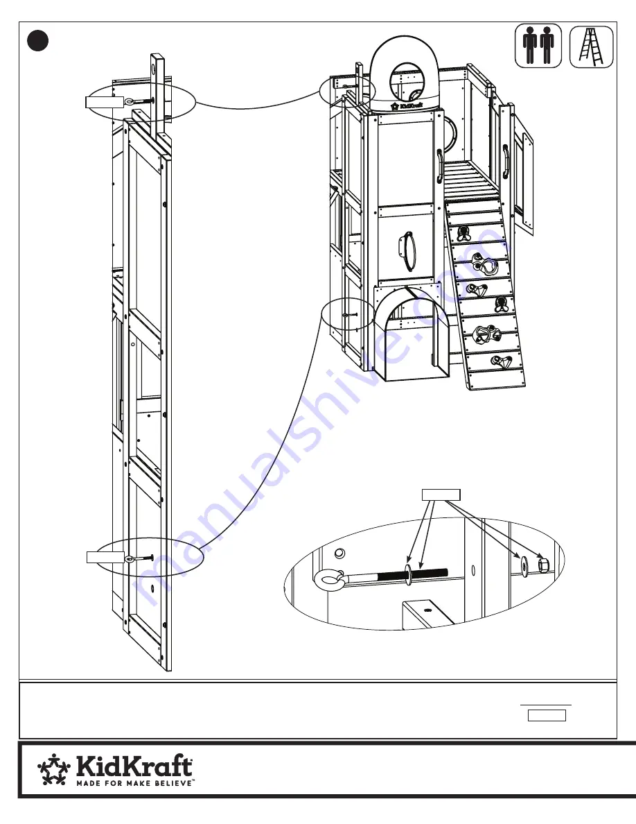 KidKraft BILT COMMAND BASE BATTLE FORT Installation And Operating Instructions Manual Download Page 106