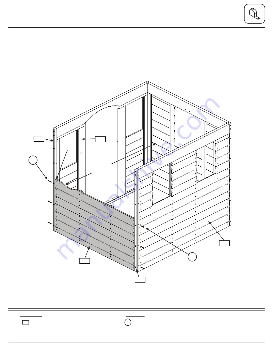 KidKraft Cedar Summit Bancroft Playhouse Installation And Operating Instructions Manual Download Page 25