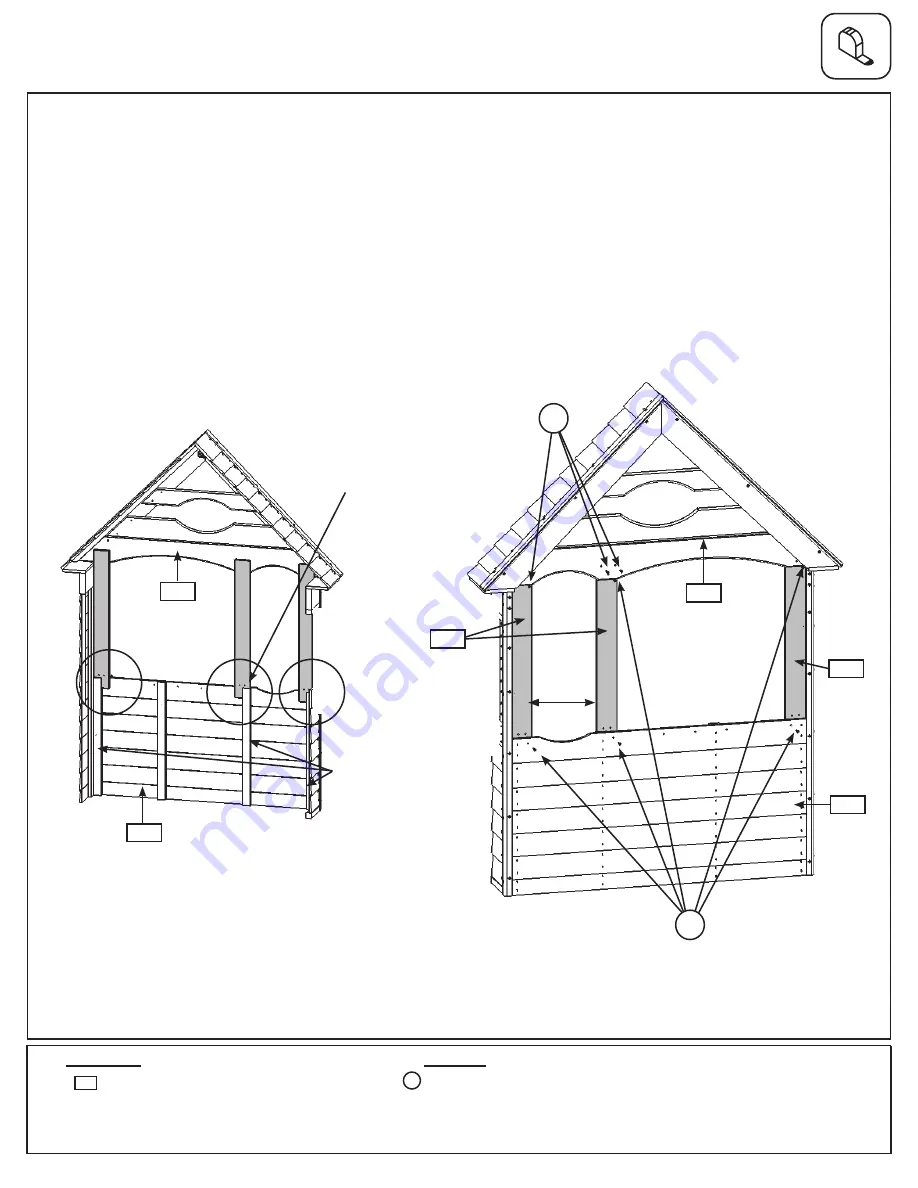 KidKraft Cedar Summit Bancroft Playhouse Installation And Operating Instructions Manual Download Page 30