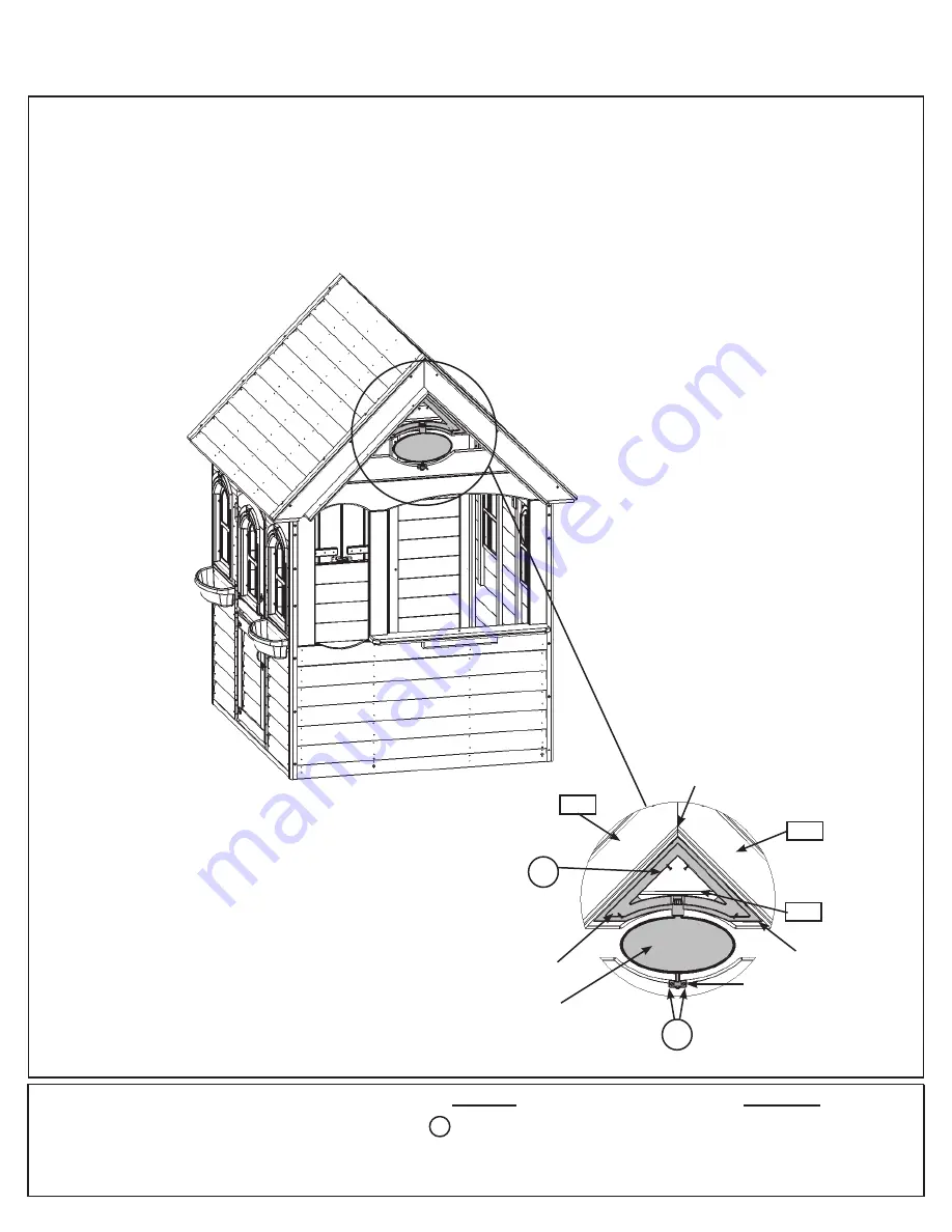 KidKraft Cedar Summit Bancroft Playhouse Installation And Operating Instructions Manual Download Page 46