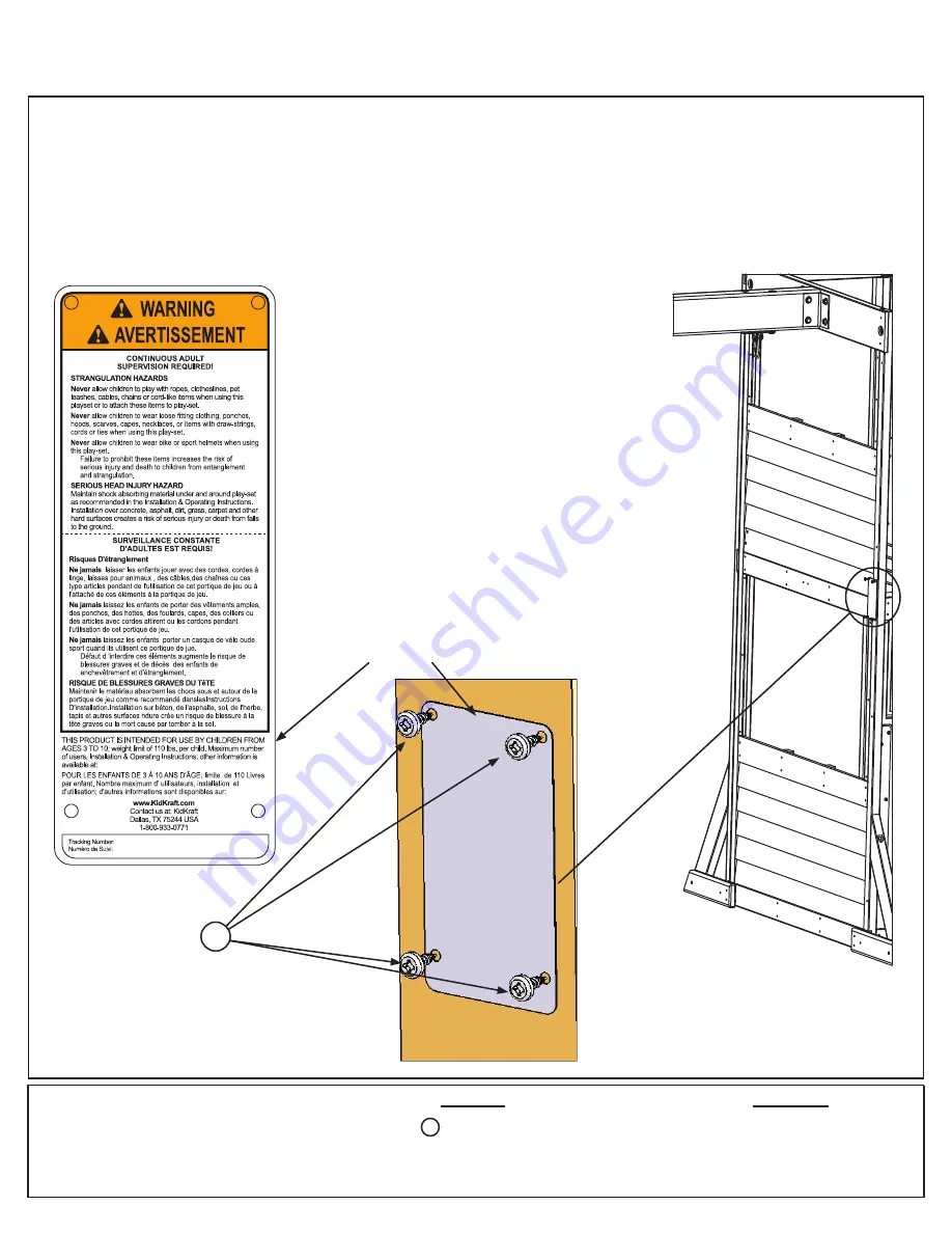 KidKraft Cedar Summit BEAR CAVE LODGE FSC Installation And Operating Instructions Manual Download Page 144