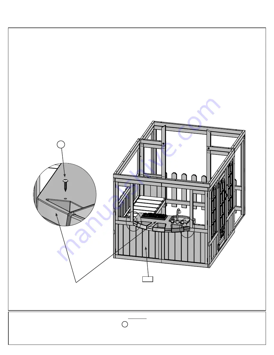 KidKraft Cedar Summit Timber Trail Playhouse Installation And Operating Instructions Manual Download Page 37