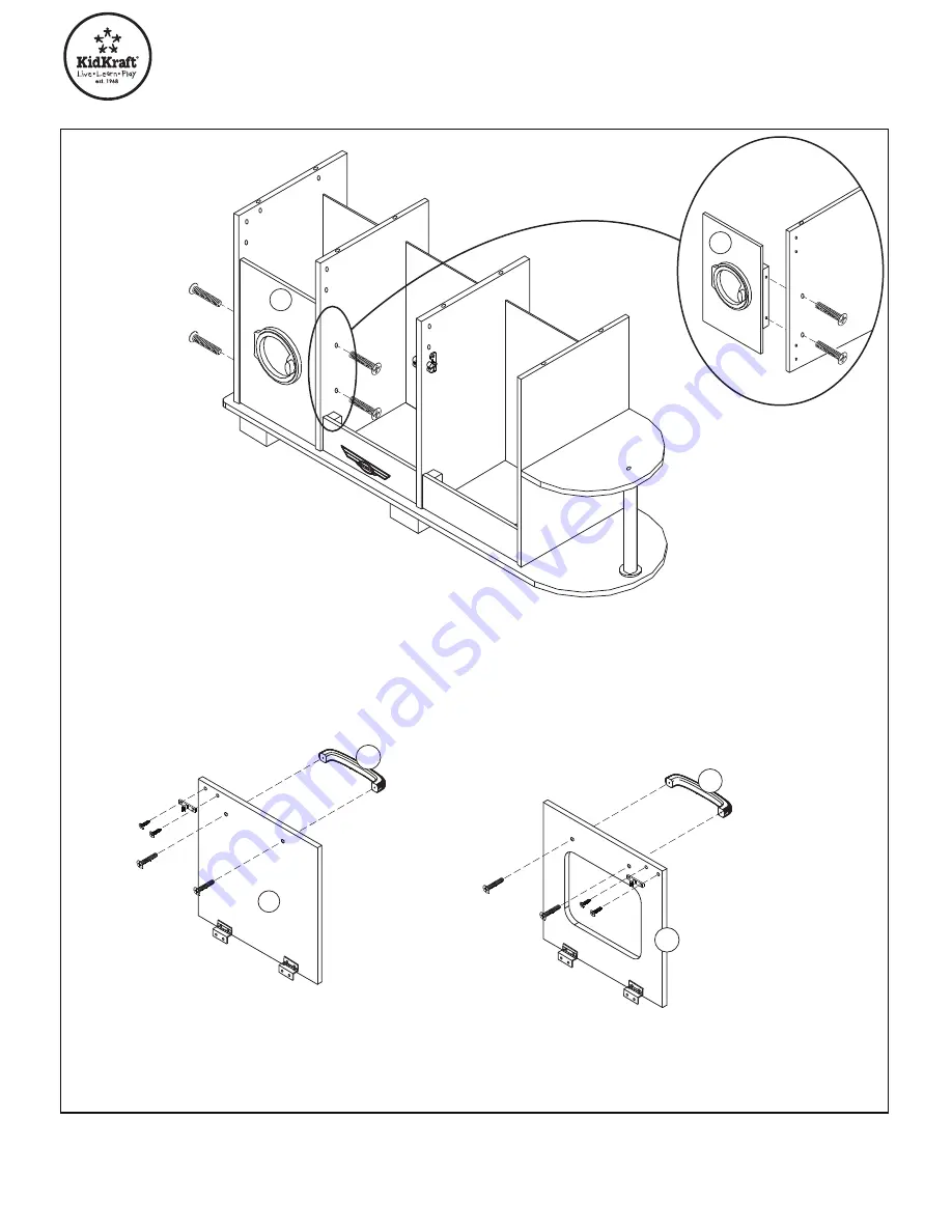 KidKraft Cook Together Kitchen 53186 Assembly Instructions Manual Download Page 5