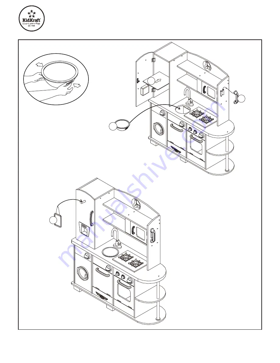 KidKraft Cook Together Kitchen 53186 Скачать руководство пользователя страница 14