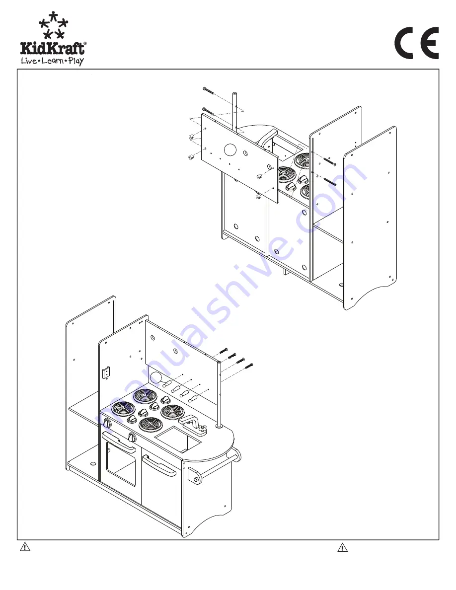 KidKraft My Pretty Kitchen G2610 Assembly Instructions Manual Download Page 7