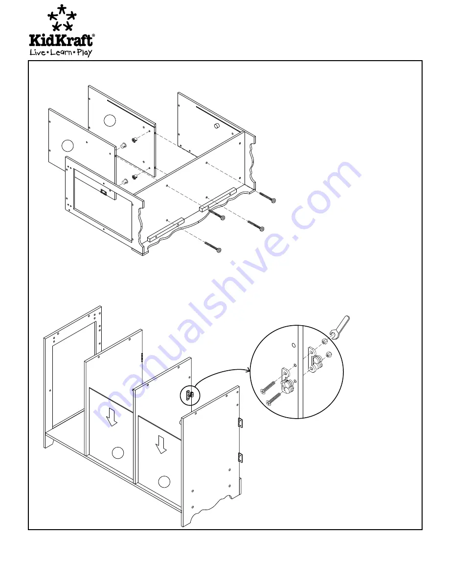 KidKraft Pink Prairie Kitchen 53190 Assembly Instructions Manual Download Page 3