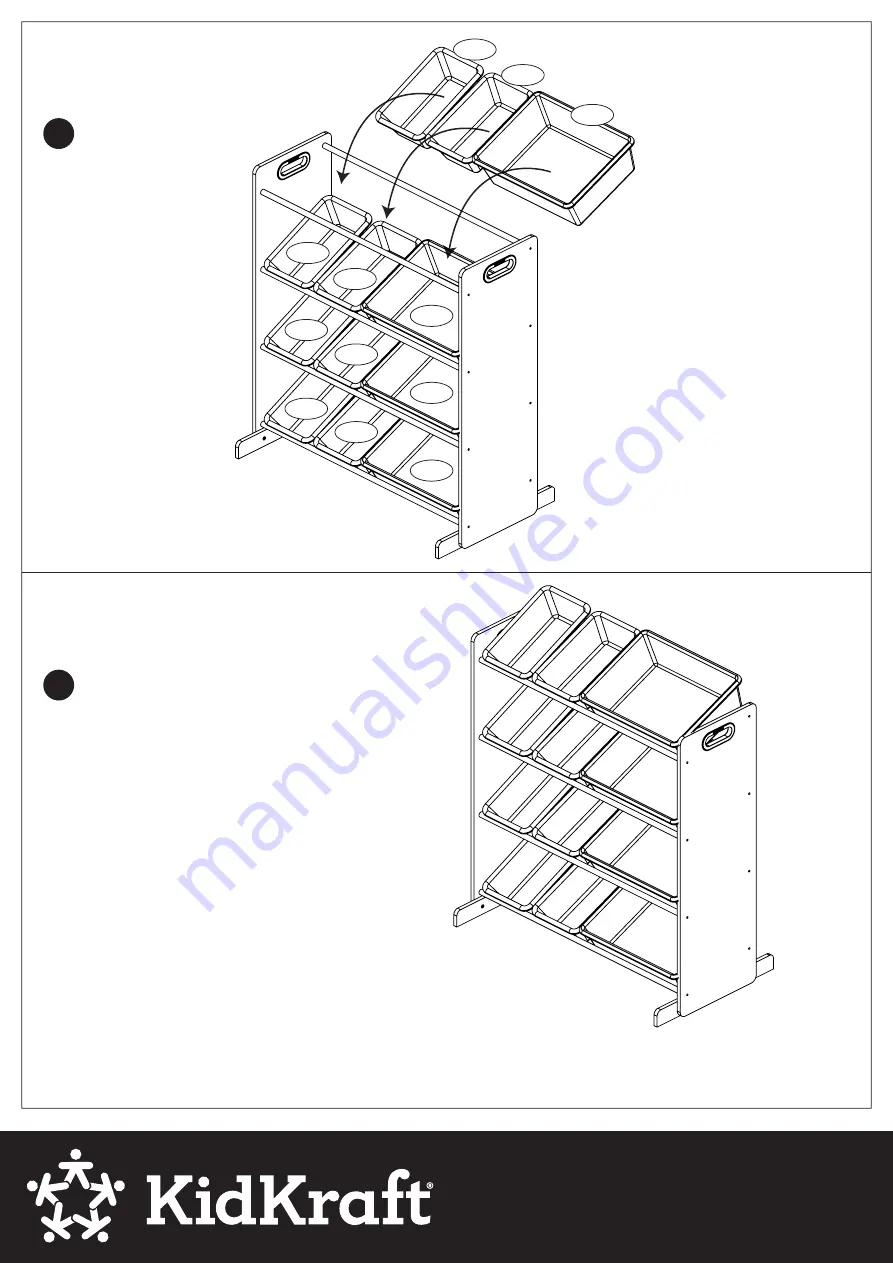 KidKraft Sort It & Store It Bin Unit 15450B Quick Start Manual Download Page 5