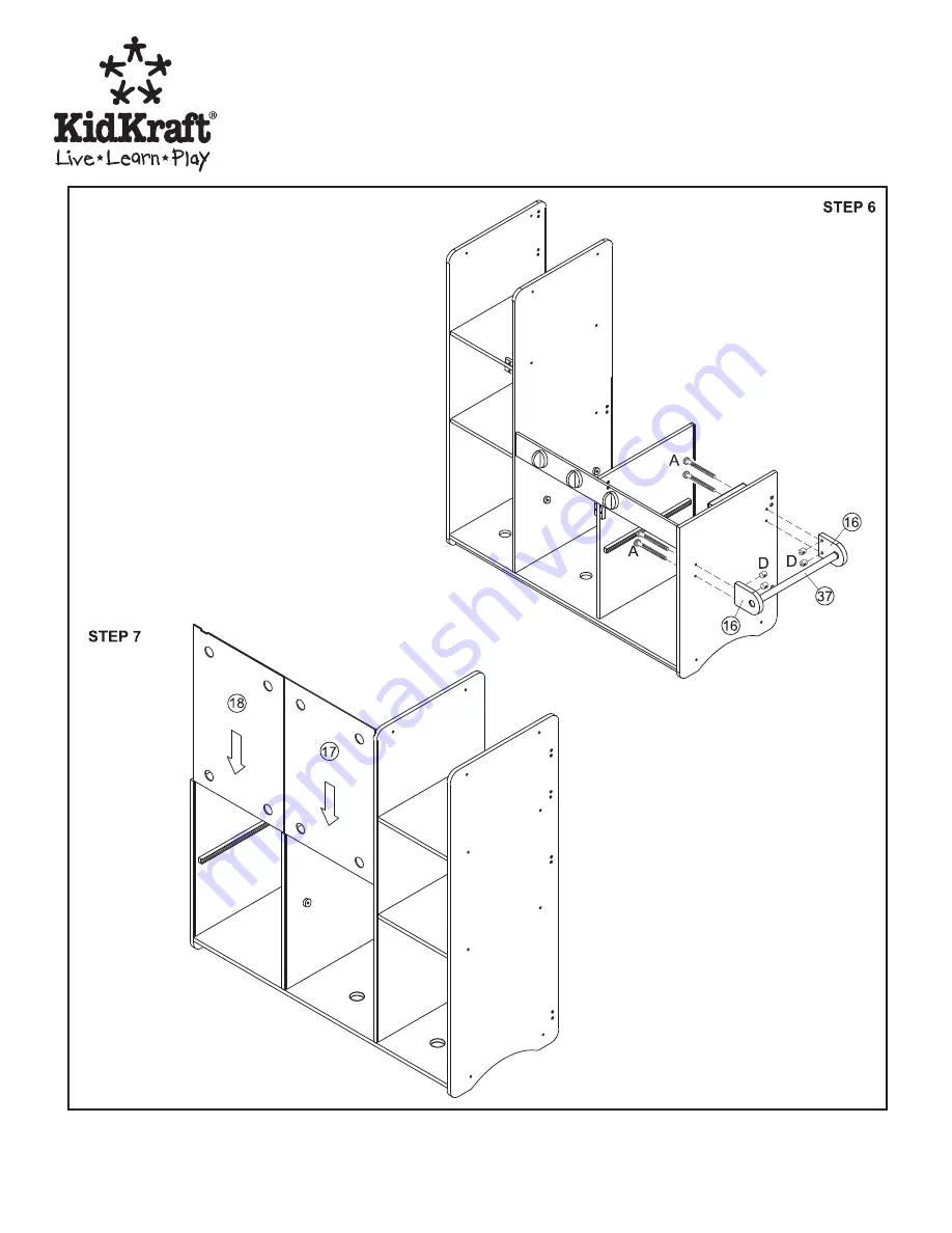 KidKraft Ultimate Wood Kitchen 53115 Assembly Instructions Manual Download Page 5