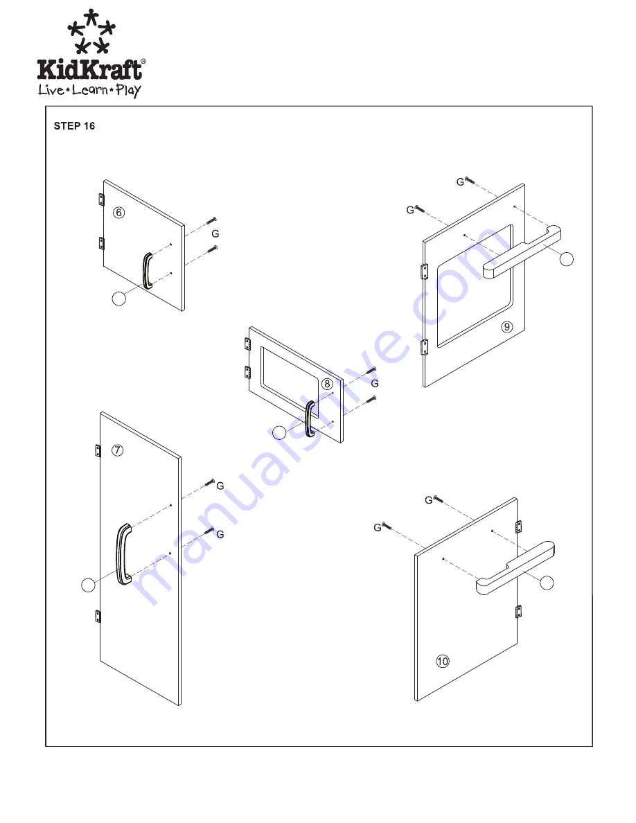 KidKraft Ultimate Wood Kitchen 53115 Assembly Instructions Manual Download Page 10