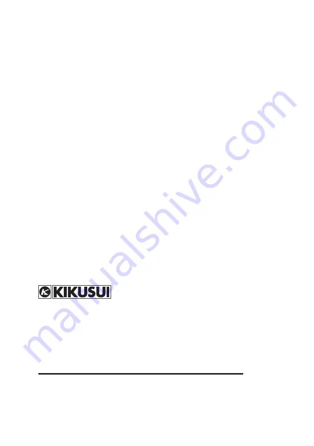 Kikusui DME1500 Operation Manual Download Page 76