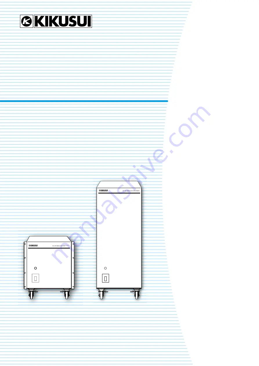 Kikusui DSI1020 Скачать руководство пользователя страница 1