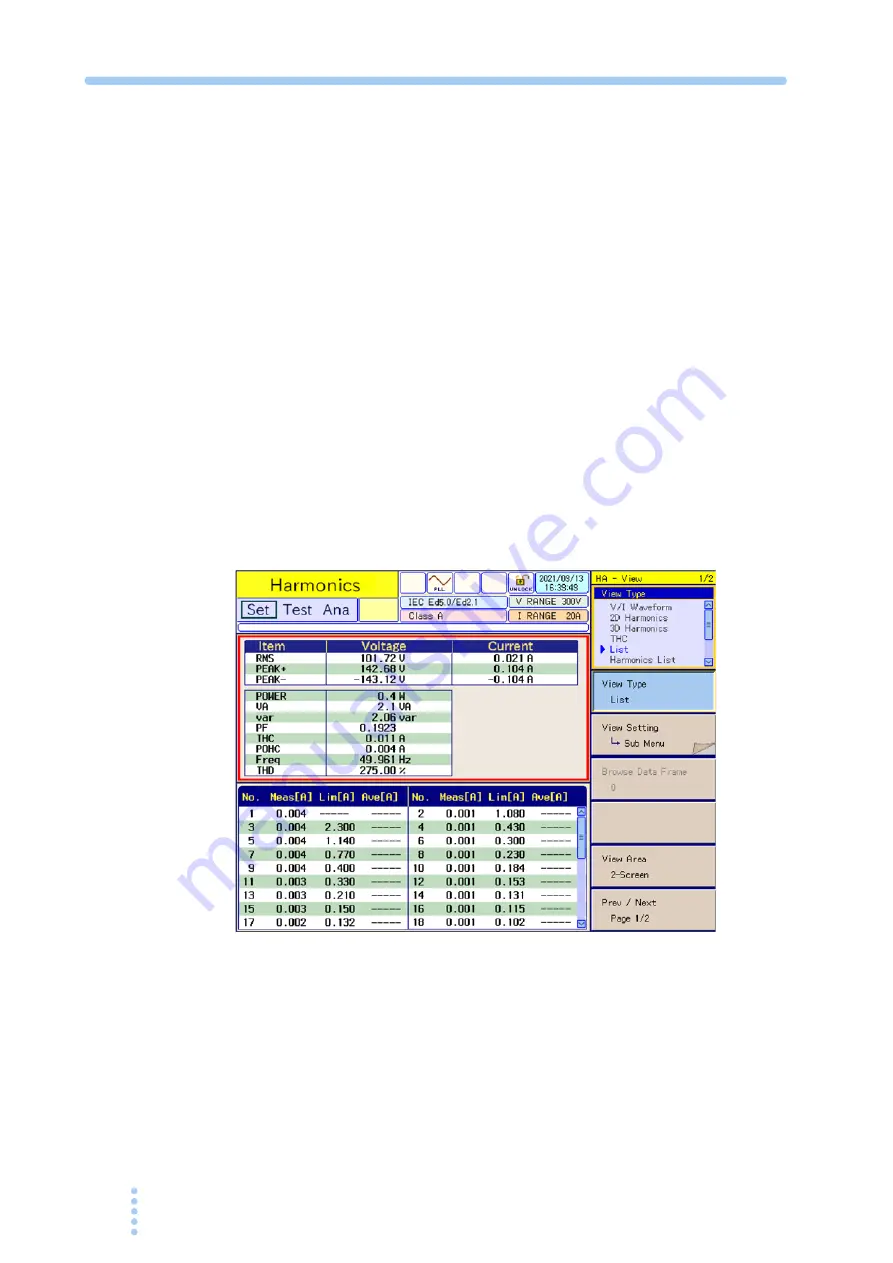 Kikusui KHA1000 Operation Manual Download Page 52