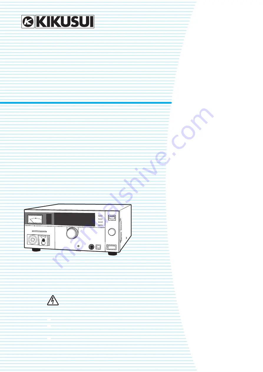 Kikusui TOS5300 Скачать руководство пользователя страница 1