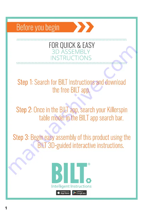 killerspin Revolution SVR Wing Series Assembly Instructions Manual Download Page 2