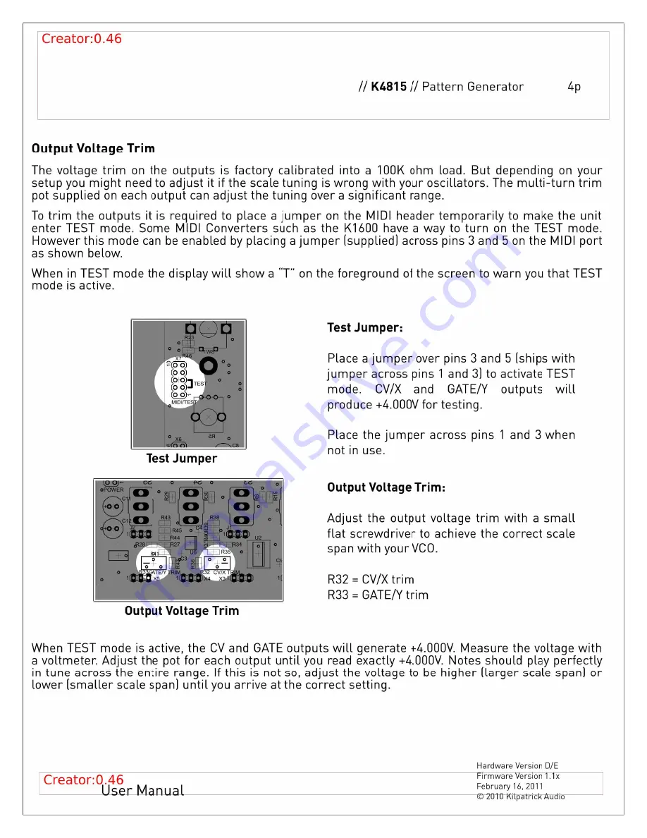 Kilpatrick Audio K4815 User Manual Download Page 4