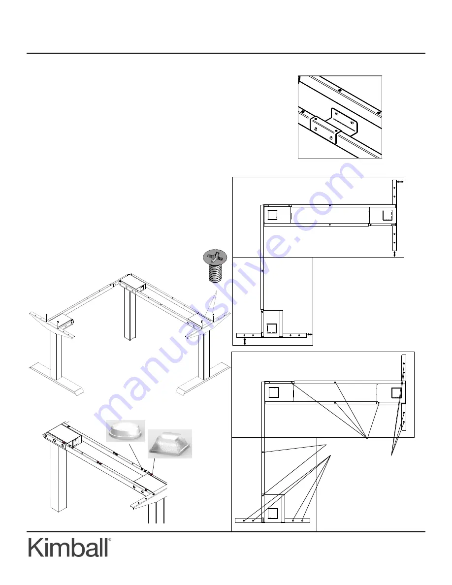 Kimball XSEDE Height Adjust Assembly Instructions Download Page 2