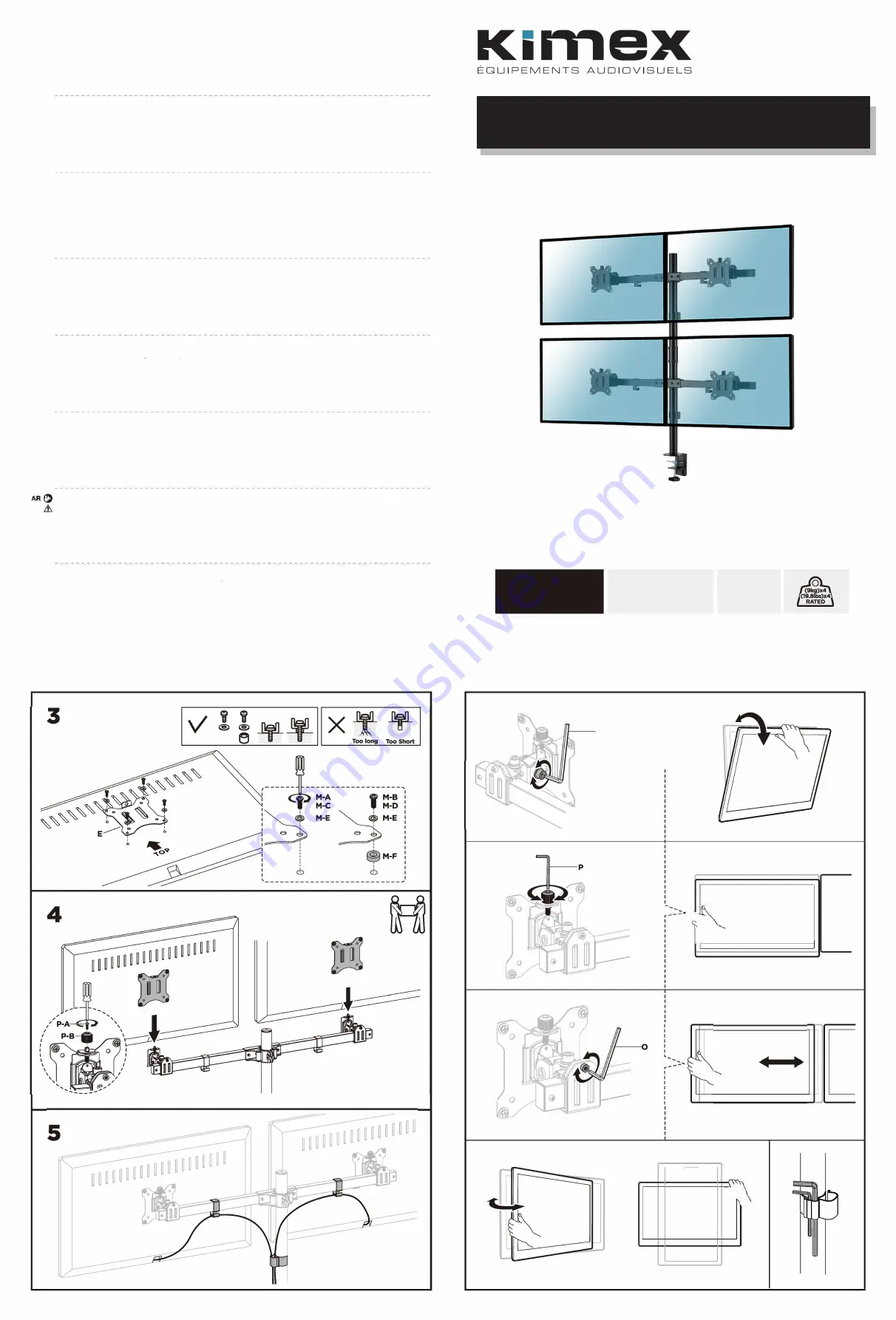 Kimex 015-1624 Installation Manual Download Page 1