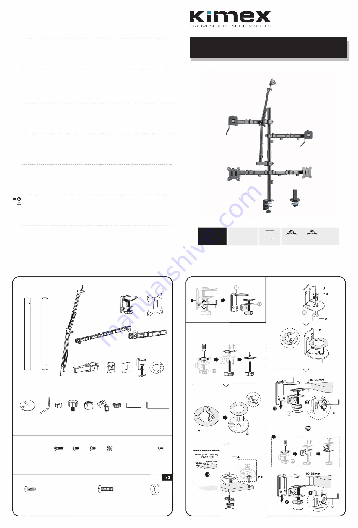 Kimex 015-3002 Installation Manual Download Page 1