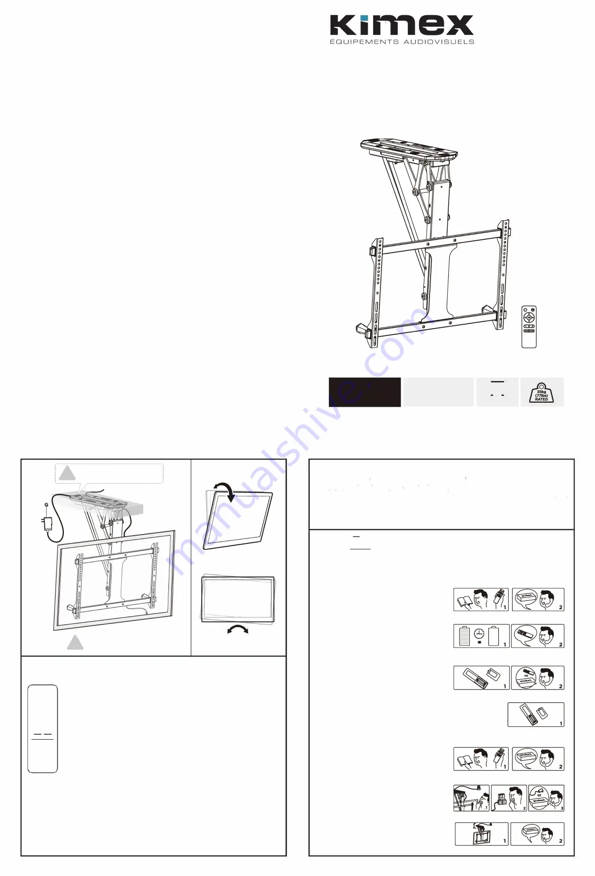 Kimex 018-7064W Instruction Manual Download Page 1