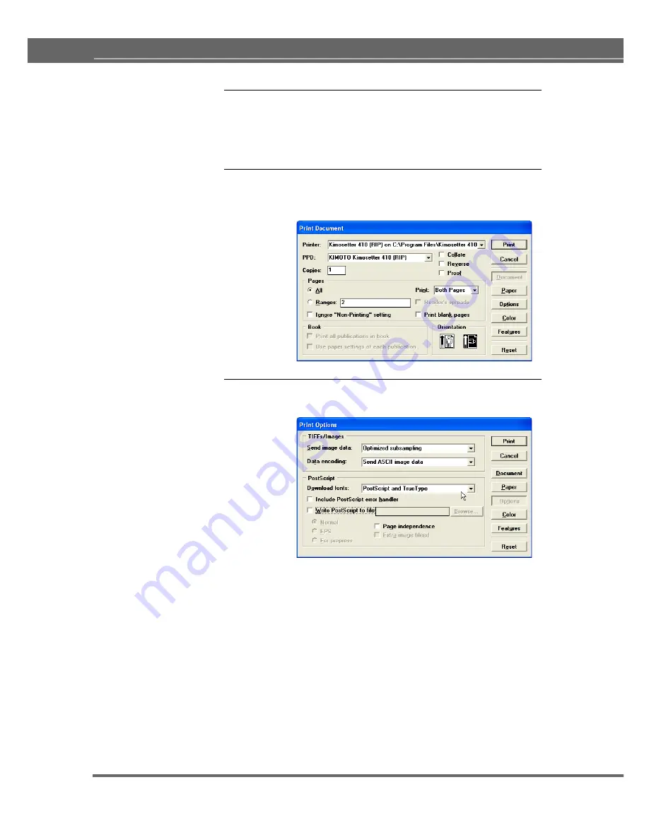 Kimoto Kimosetter 410 User Manual Download Page 58