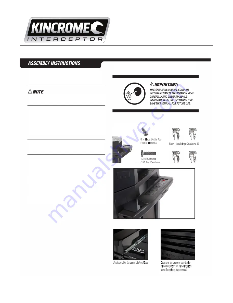 kincrome Interceptor K7710 Operation Manual Download Page 4