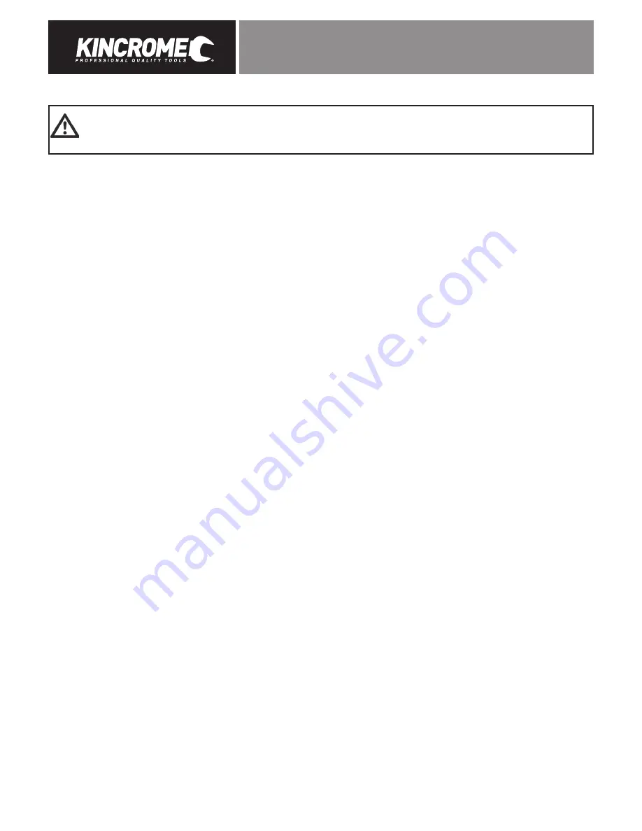 kincrome K13205 Manual Download Page 3