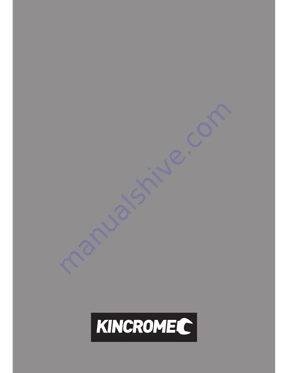 kincrome KP201 Safety Instructions Download Page 8