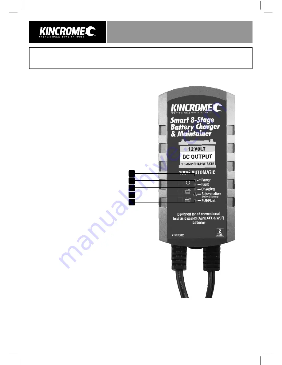 kincrome KP87002 Manual Download Page 2